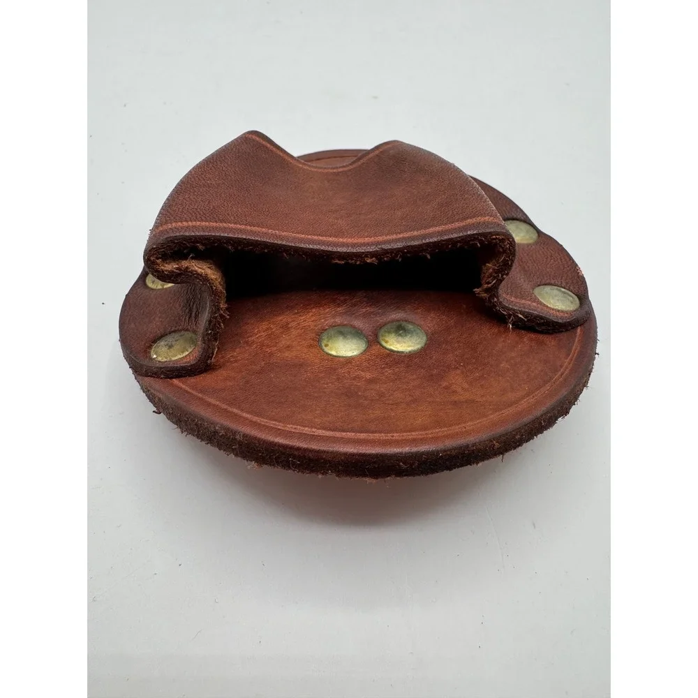 Hammer Loop Holster OS Brown Leather Riveted Tool Belt Attachment